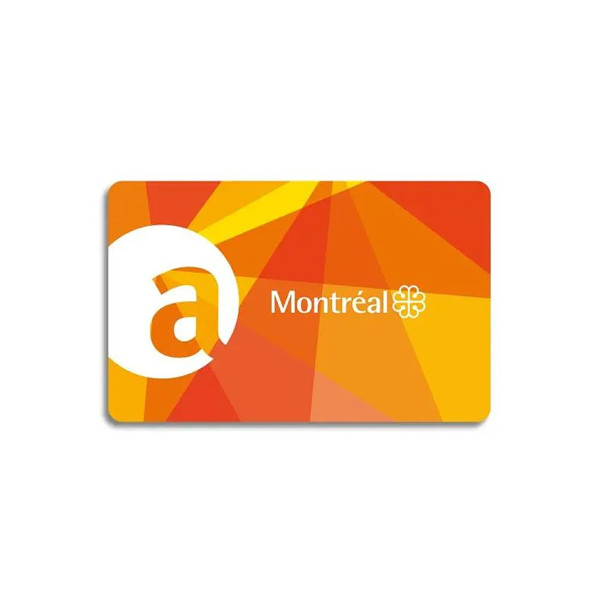 Зразок картки Carte Accès Montréal
