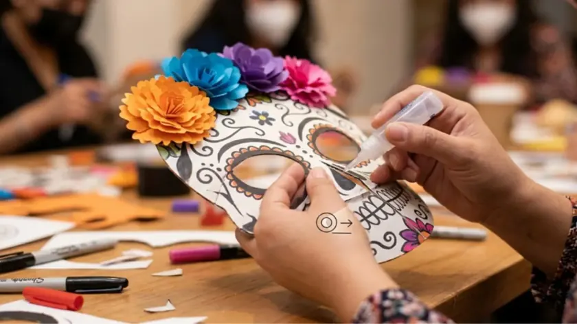Маски La Catrina: французско-испанская мастерская