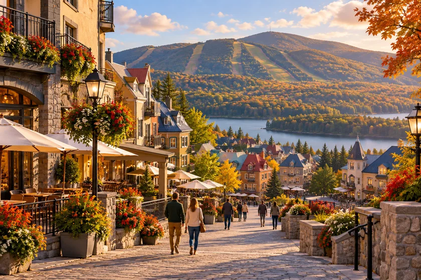 Тематическая иллюстрация / Тематична ілюстрація: Mont-Tremblant - village piétonnier