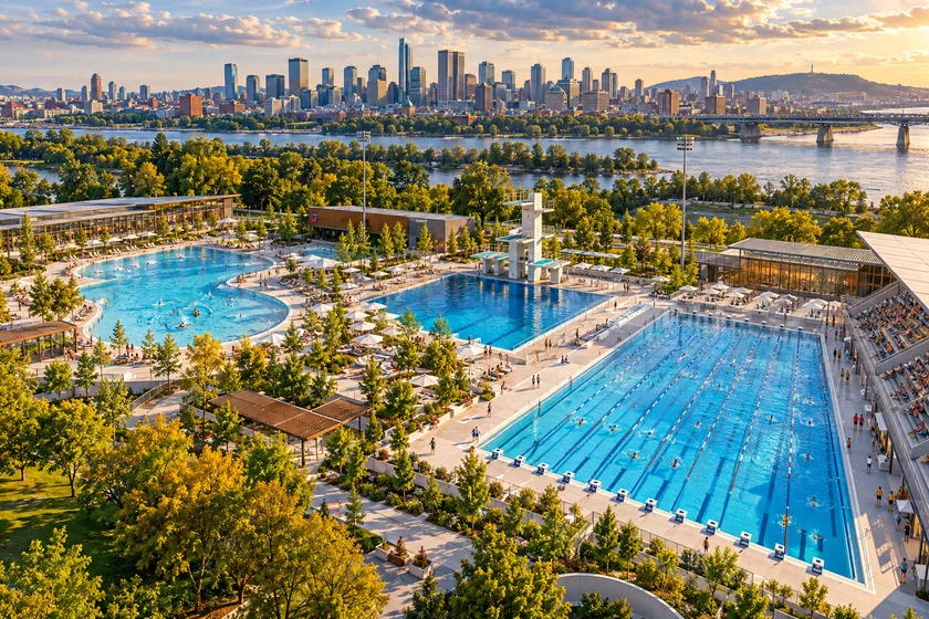Тематическая иллюстрация / Тематична ілюстрація: Complexe aquatique Jean-Drapeau